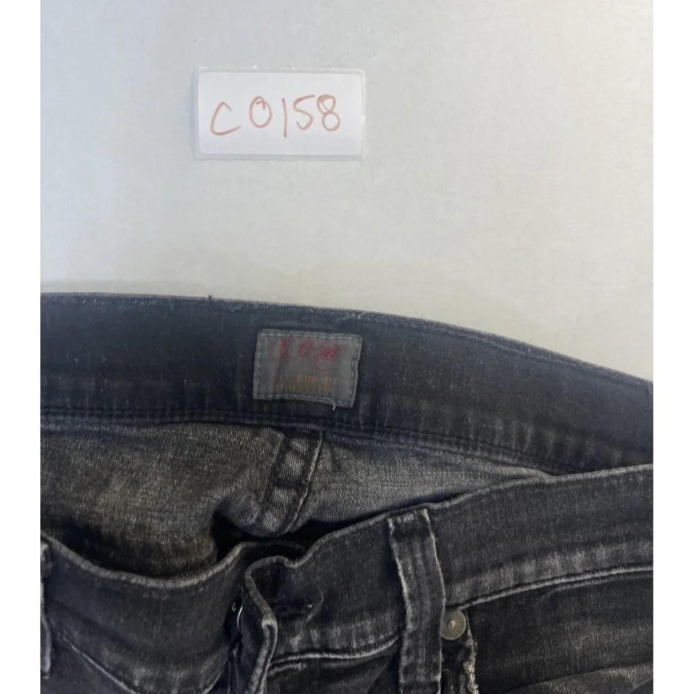 Citizens of Humanity Slim Straight Black Wash Denim Mens Jeans 1380-285 Size 28